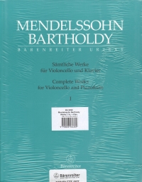Mendelssohn Complete Works For Cello 2 Vol Set Sheet Music Songbook