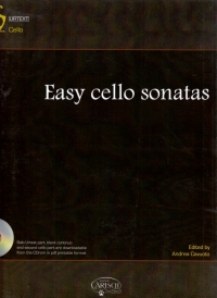 Easy Cello Sonatas Book & Cd-rom Sheet Music Songbook