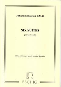 Bach 6 Suites Cello Solo Bazelaire (ed) Sheet Music Songbook