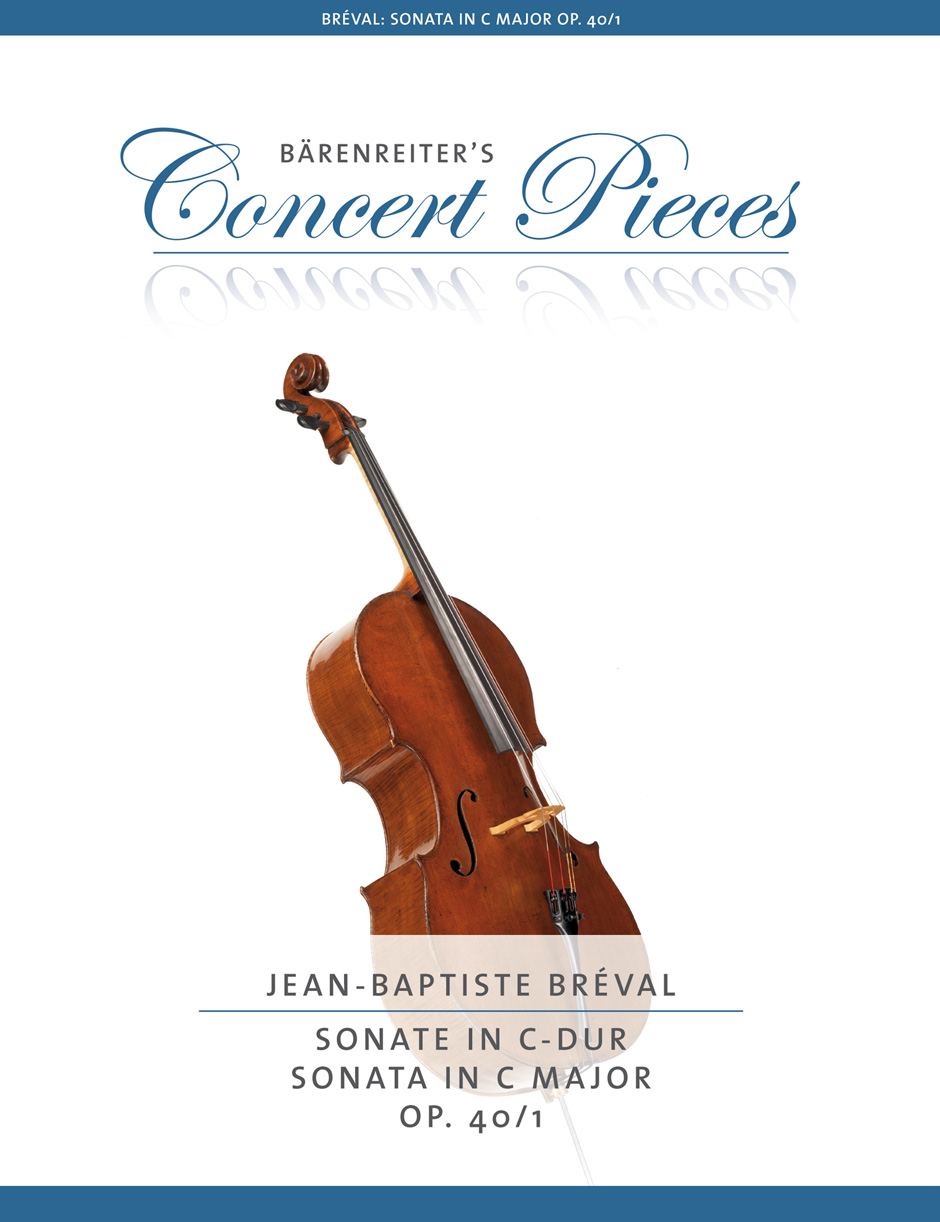 Breval Sonata C Op40 No1transcribed Cello & Piano Sheet Music Songbook