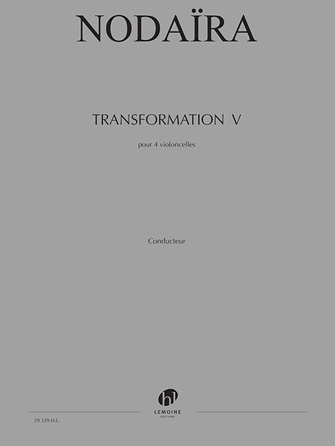 Nodaira Transformation V 4 Cellos Sheet Music Songbook