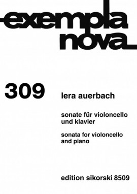 Auerbach Sonata For Violoncello And Piano Sheet Music Songbook