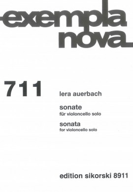 Auerbach Sonate Fur Violoncello Solo Sheet Music Songbook