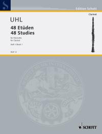 Uhl 48 Etudes For Clarinet Vol 1 Sheet Music Songbook