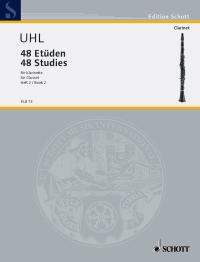 Uhl 48 Etudes For Clarinet Vol 2 Sheet Music Songbook