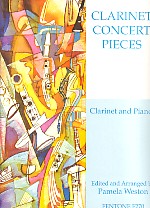 Clarinet Concert Pieces Weston Clarinet & Piano Sheet Music Songbook