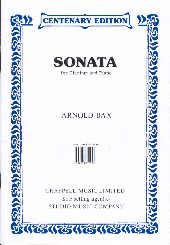 Bax Clarinet Sonata Sheet Music Songbook