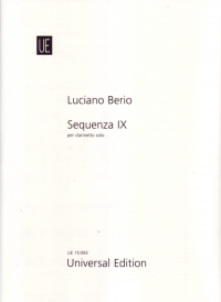 Berio Sequenza Ixa Clarinet Sheet Music Songbook