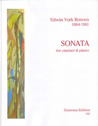 Bowen Sonata Opus 109 Clarinet And Piano Sheet Music Songbook