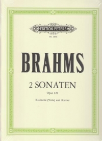 Brahms Sonatas (2) Op120 Clarinet Or Viola Sheet Music Songbook
