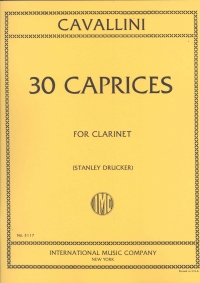Cavallini Caprices (30) Clarinet Sheet Music Songbook