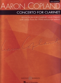 Copland Clarinet Concerto Sheet Music Songbook