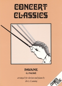 Faure Pavane Clarinet Sheet Music Songbook