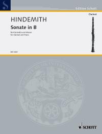 Hindemith Sonata (1939) Clarinet Sheet Music Songbook