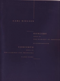 Nielsen Concerto Op57 Clarinet In A & Piano Sheet Music Songbook