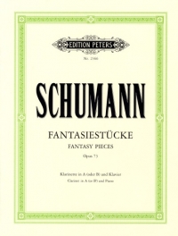 Schumann Fantasy Pieces Op73 (bb) Or (a) Clarinet Sheet Music Songbook