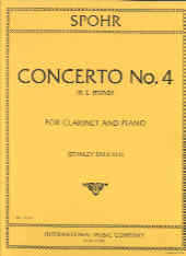Spohr Concerto No 4 Emin Clarinet Sheet Music Songbook