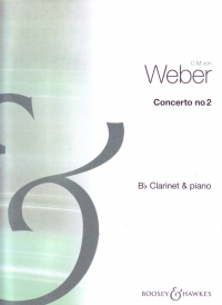 Weber Concerto Op74 No 2 Eb Bb Clarinet Sheet Music Songbook