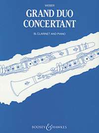 Weber Grand Duo Concertant Clarinet Op48 Sheet Music Songbook
