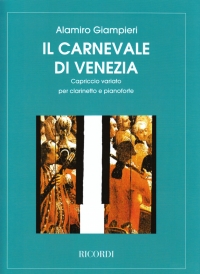 Giampieri Carnival Of Venice Clarinet & Piano Sheet Music Songbook
