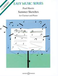 Harris Summer Sketches Clarinet & Piano Sheet Music Songbook