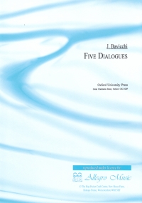 Bavicchi Five Dialogues Bb Clarinet Duets Sheet Music Songbook