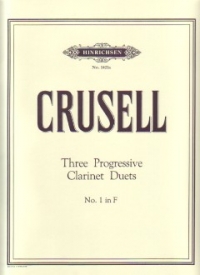Crusell Duets (3 Progressive) No 1 F Clarinet Sheet Music Songbook