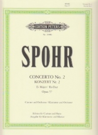Spohr Concerto Op57 No 2 Eb Clarinet Sheet Music Songbook