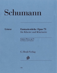 Schumann Fantasy Pieces Op73 Orig Clarinet A/bb Sheet Music Songbook