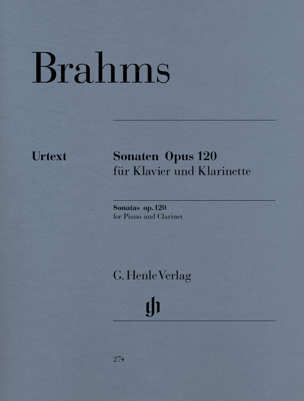 Brahms Sonatas (2) Op120 Clarinet & Piano Sheet Music Songbook