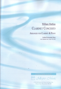 Mathias Clarinet Concerto Sheet Music Songbook