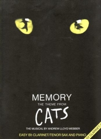 Memory (cats) Easy Clarinet Or Tenor Saxophone Sheet Music Songbook