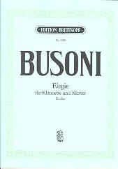 Busoni Elegie Eb Clarinet Sheet Music Songbook