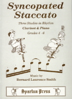 Smith Syncopated Staccato 3 Clarinet & Piano Sheet Music Songbook