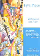 Five Pieces Clarinet Arr Weston Sheet Music Songbook