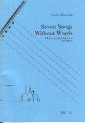 Bayliss Songs Without Words 7 Clarinet & Saxophone Sheet Music Songbook