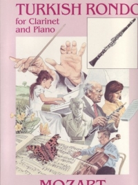 Mozart Turkish Rond Clarinet & Piano Sheet Music Songbook