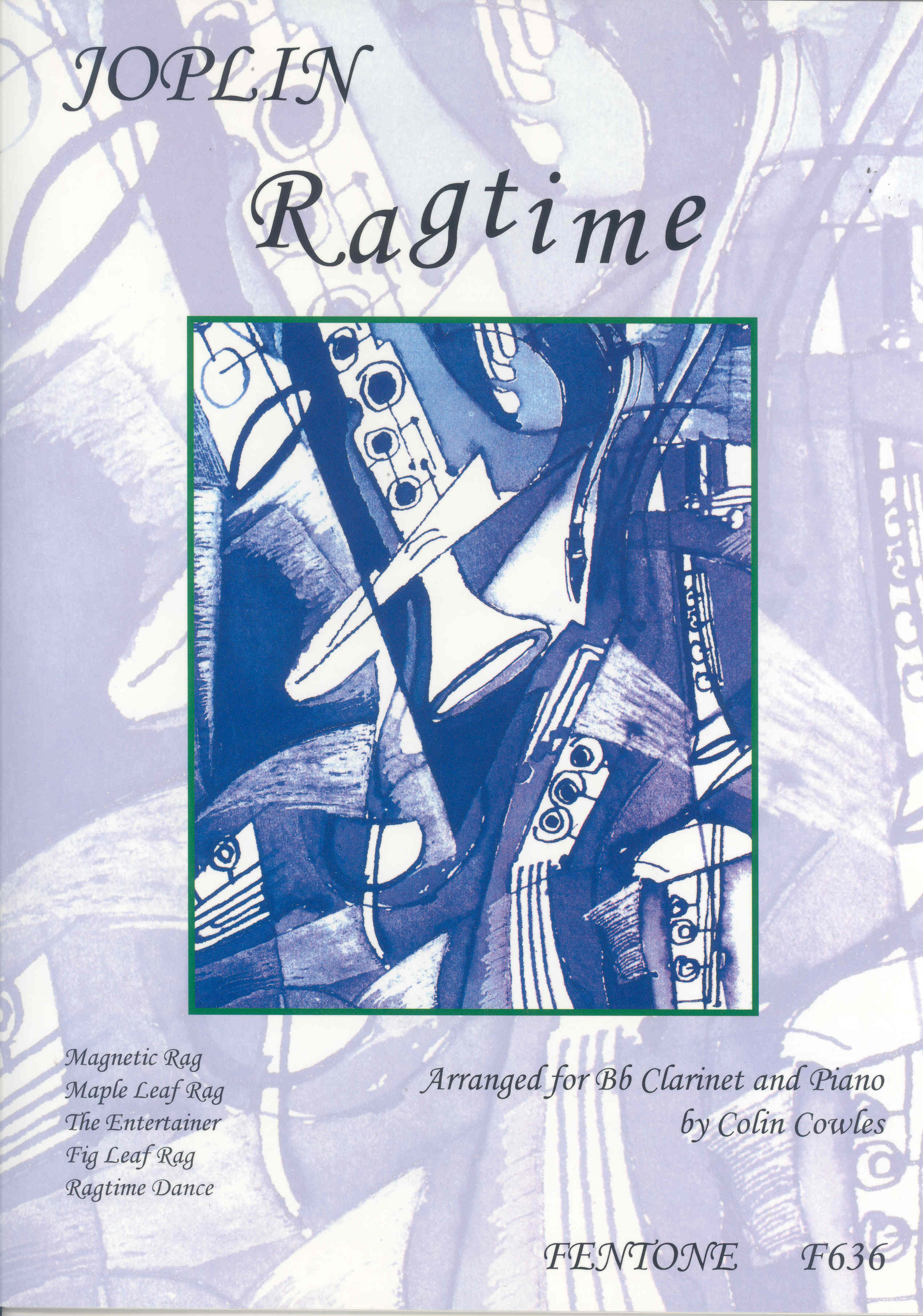 Joplin Ragtime Bb Clarinet & Piano Sheet Music Songbook