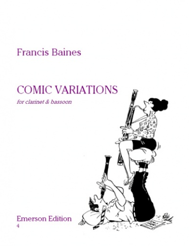 Baines Comic Variations Clarinet And Bassoon Sheet Music Songbook