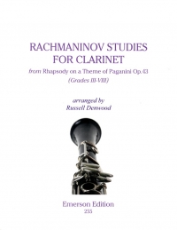 Rachmaninov Studies For Clarinet From Op43 Sheet Music Songbook
