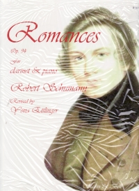 Schumann Romances Op94 Clarinet & Piano Sheet Music Songbook