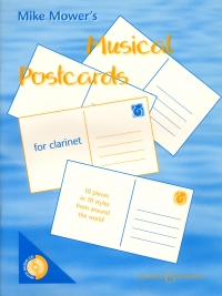 Musical Postcards Mower Clarinet + Free Cd Sheet Music Songbook