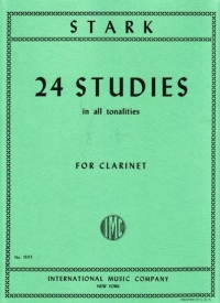 Stark 24 Studies In All Tonalities Clarinet Sheet Music Songbook