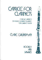 Grundman Caprice ( 4 Bb Clarinets ) Sheet Music Songbook