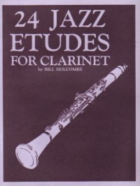 Holcombe 24 Jazz Etudes Clarinet Book Sheet Music Songbook