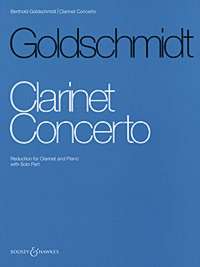 Goldschmidt Concerto Clarinet & Piano Sheet Music Songbook