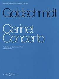 Goldschmidt Concerto Clarinet & Piano Sheet Music Songbook