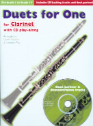 Duets For One Clarinet Rickard/cox Book & Cd Sheet Music Songbook
