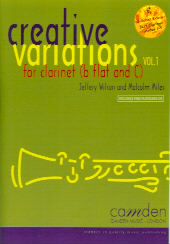 Creative Variations Volume 1 Clarinet Piano & Cd Sheet Music Songbook