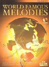 World Famous Melodies Clarinet Book & Cd Sheet Music Songbook